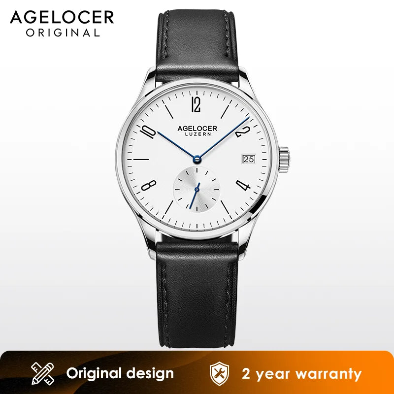 AGELOCER Original Budapest Watch Women's Simple Big Calendar Automatic Mechanical Watch Birthday Gift for Women - Denis Vigilante