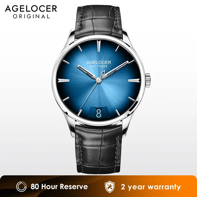 AGELOCER Original Budapest Watch Men's Vogue Formal Big Calendar Automatic Mechanical Watch Birthday Gift for Men - Denis Vigilante