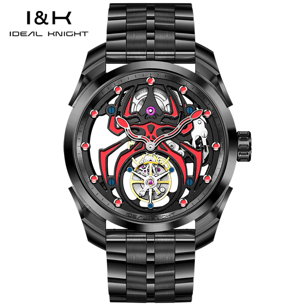 IDEAL KNIGHT 6802 Tourbillon Watch for Men Deep Waterproof Original Brand Luxury Sapphire Mirror High-End Men's Wristwatches NEW