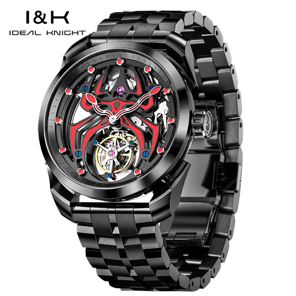 IDEAL KNIGHT 6802 Tourbillon Watch for Men Deep Waterproof Original Brand Luxury Sapphire Mirror High-End Men's Wristwatches NEW - Denis Vigilante